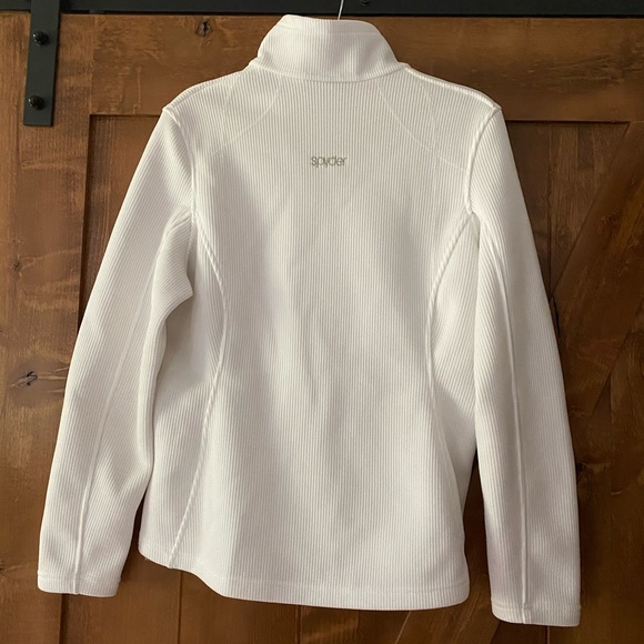 Women’s Spyder Zip Up Jacket - White - Picture 5 of 6